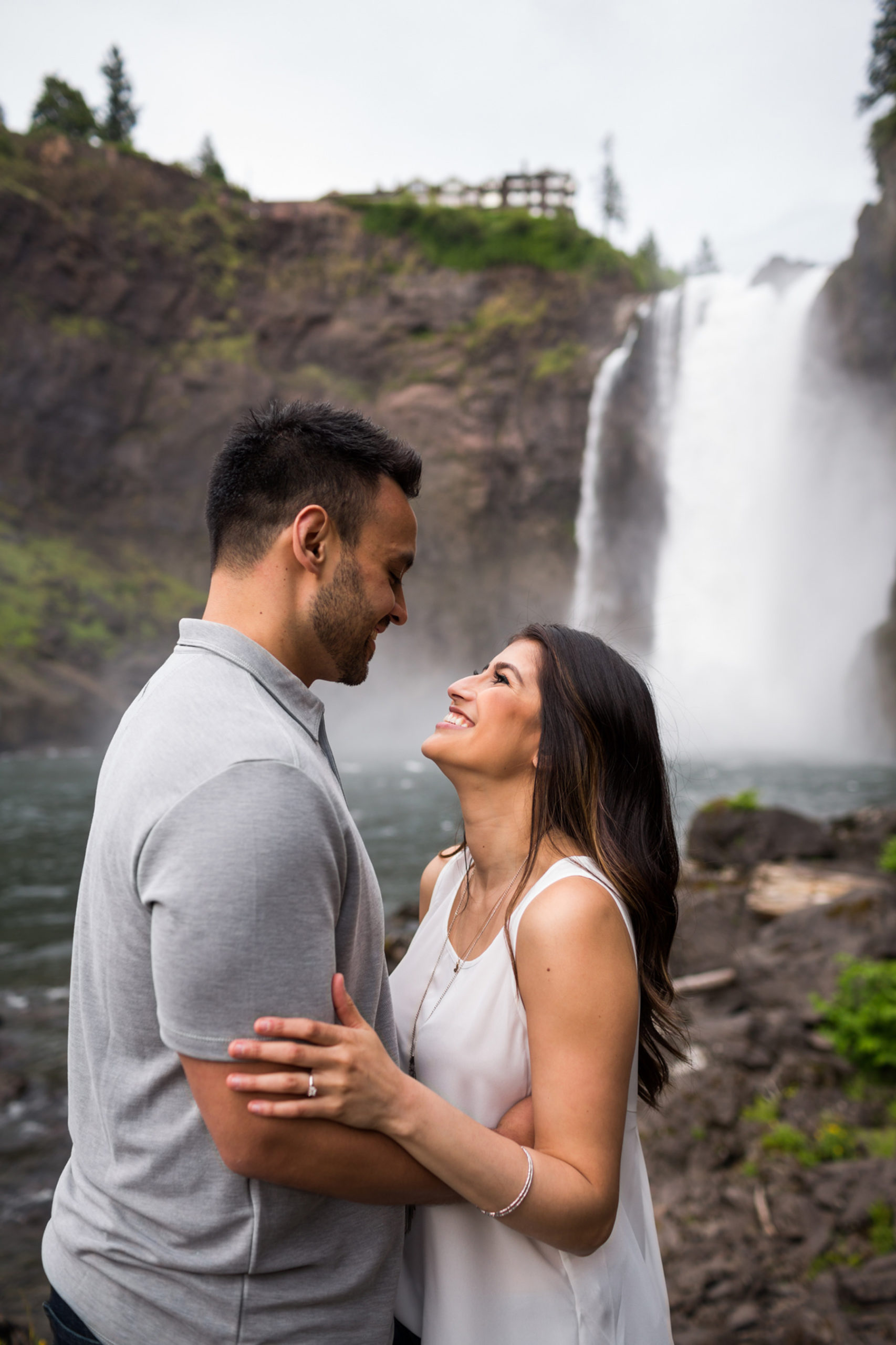 Snoqualmie Falls Engagement Photos